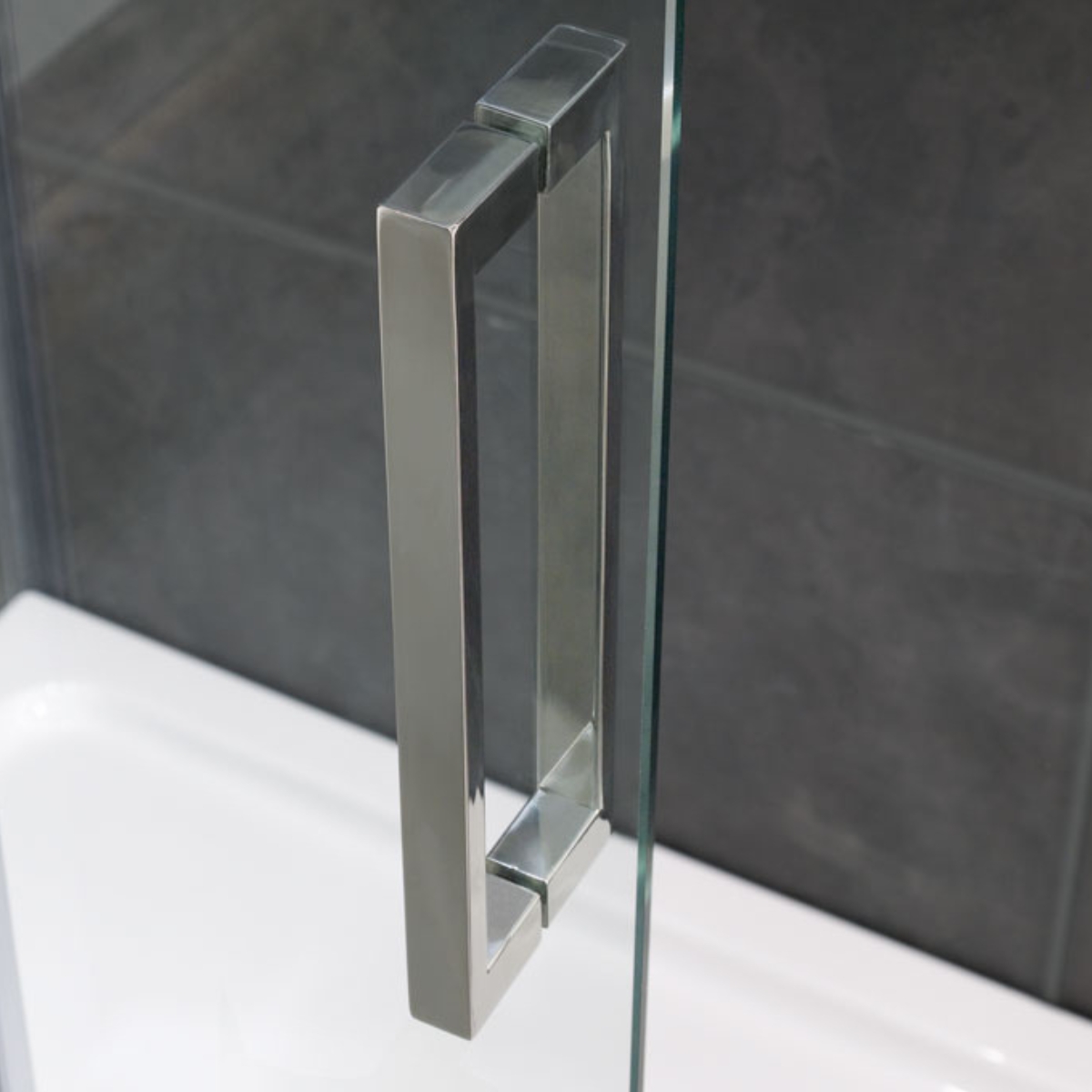 Coral 8mm Offset Quadrant Shower Enclosure Chrome 1100 x 760mm