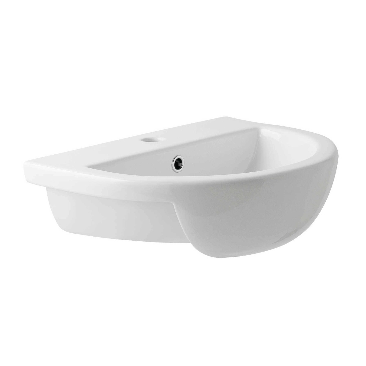Harlech 1 Tap Hole Semi Recess Basin 500mm
