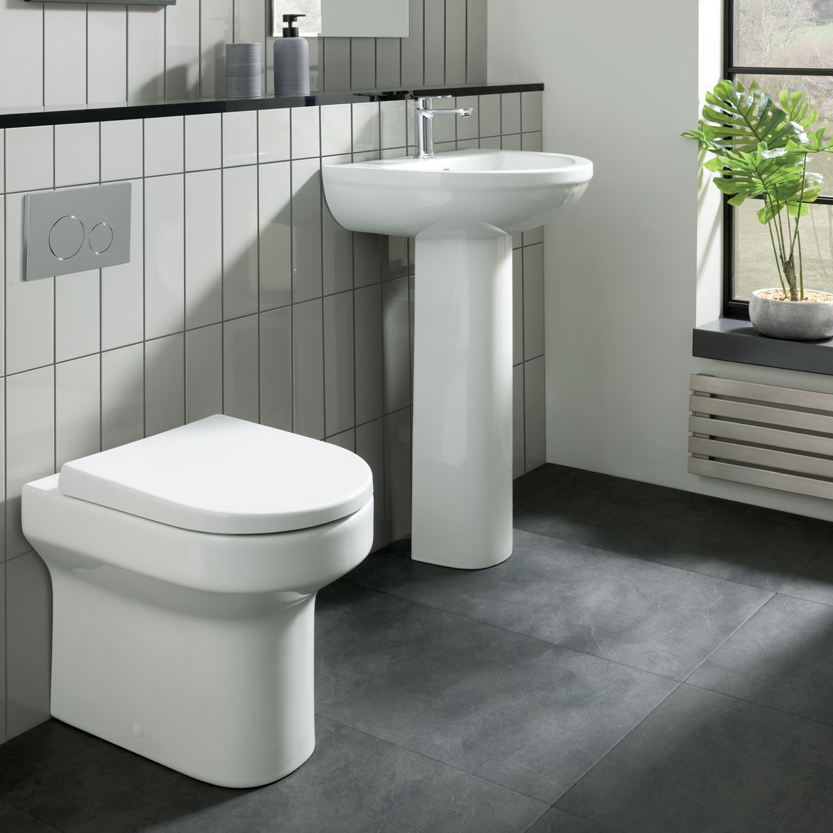 Harlech Back To Wall Toilet with Soft Close Seat
