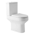 Harlech Comfort Height Open Back Close Coupled Toilet with Soft Close Seat