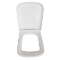Hensol Soft Close Toilet Seat White Open
