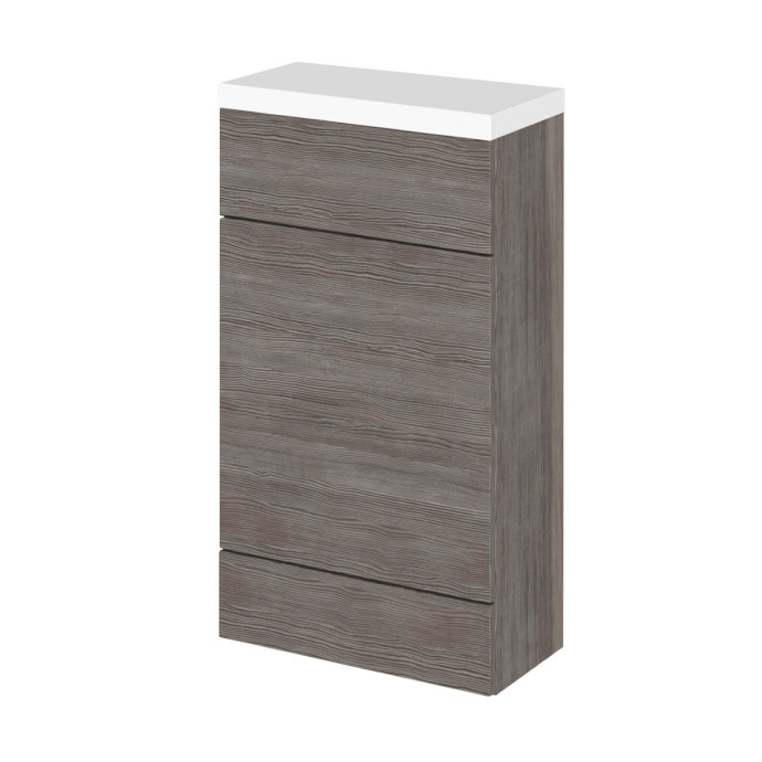 Hudson Reed Fusion Back To Wall Toilet Unit & Worktop Grey Avola 500mm