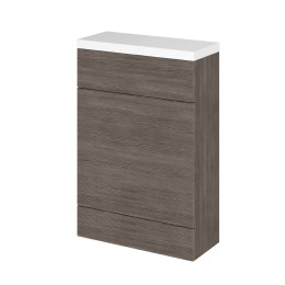 Hudson Reed Fusion Back To Wall Toilet Unit & Worktop Grey Avola 600mm