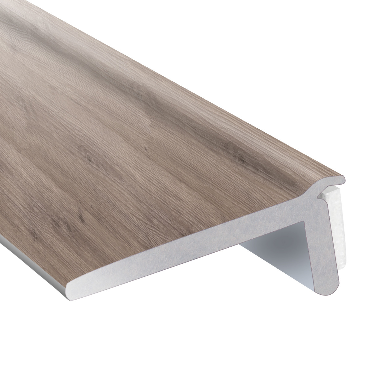 Hydro Step PVC Stick on Edge Trim Smoked Oak 2000mm