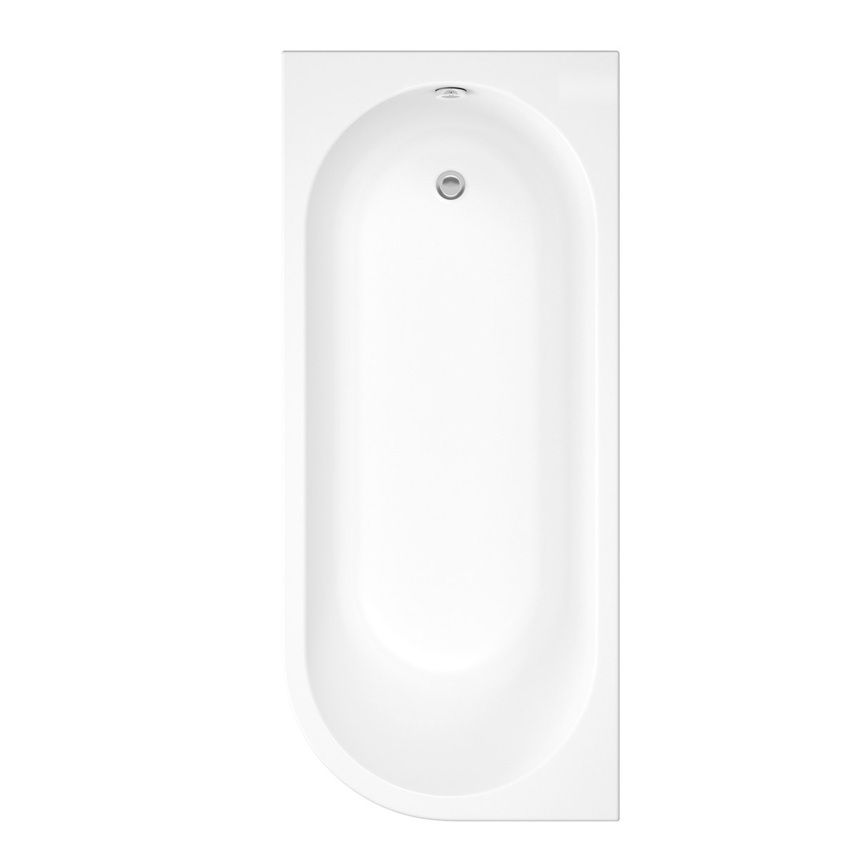 Trojan J Shape Bath 1695 x 745mm with Panel Left Hand