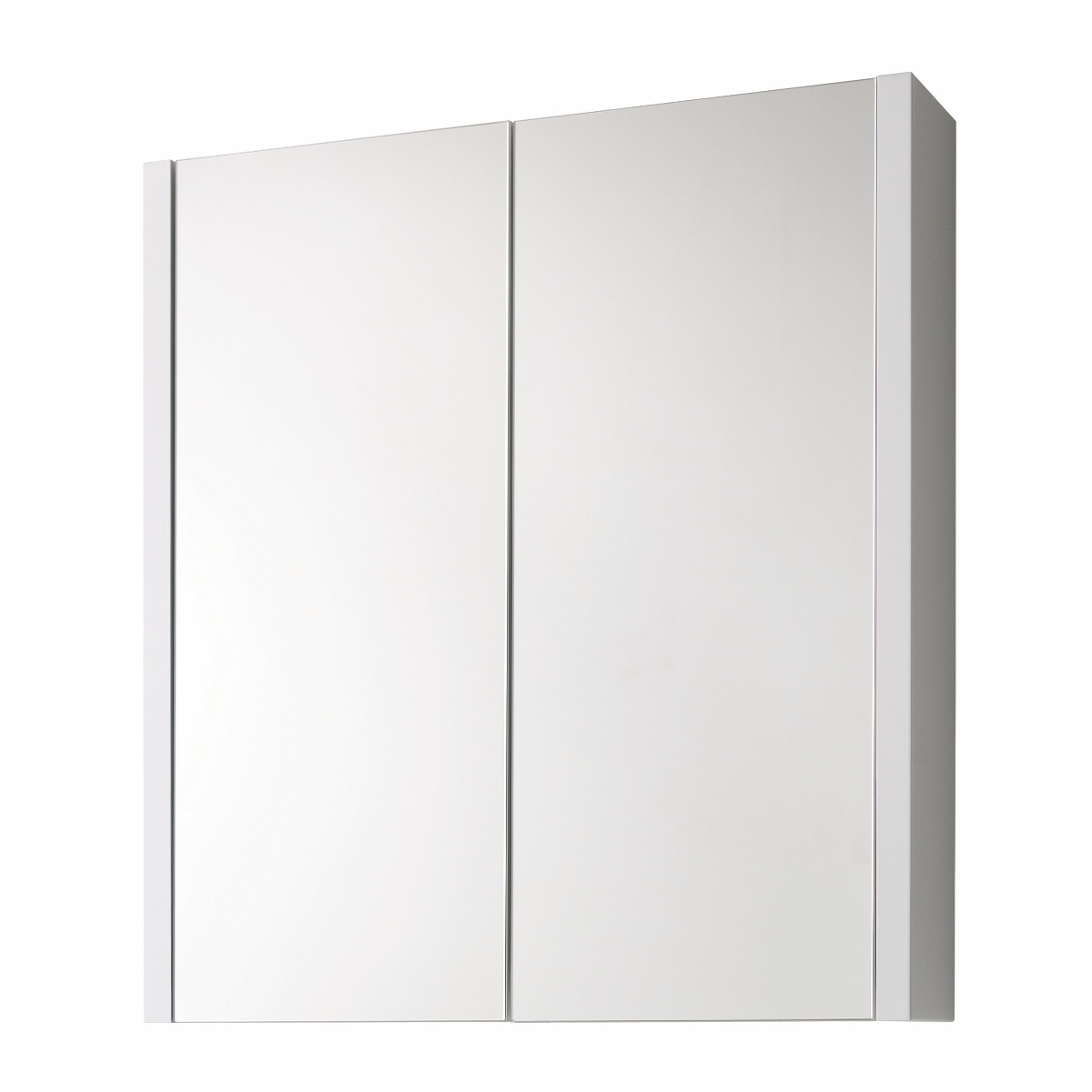 White gloss top bathroom wall cabinet