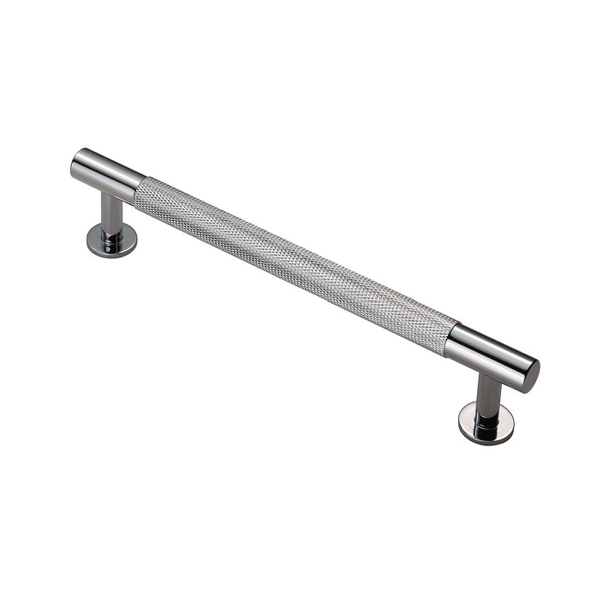 Knurled Pull Handle Chrome 190mm