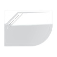 Kudos Connect 2 Anti Slip Slimline Offset Quadrant Shower Tray White 1000 x 900mm Left Hand