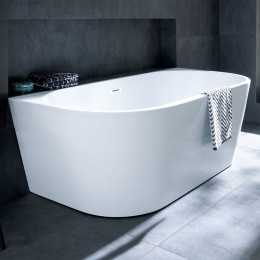 Langland Freestanding Double Ended Bath 1500 x 750mm with Waste