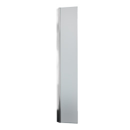 Lapis 8mm Wet Room Glass Hinged Deflector Panel Polished Silver 300mm