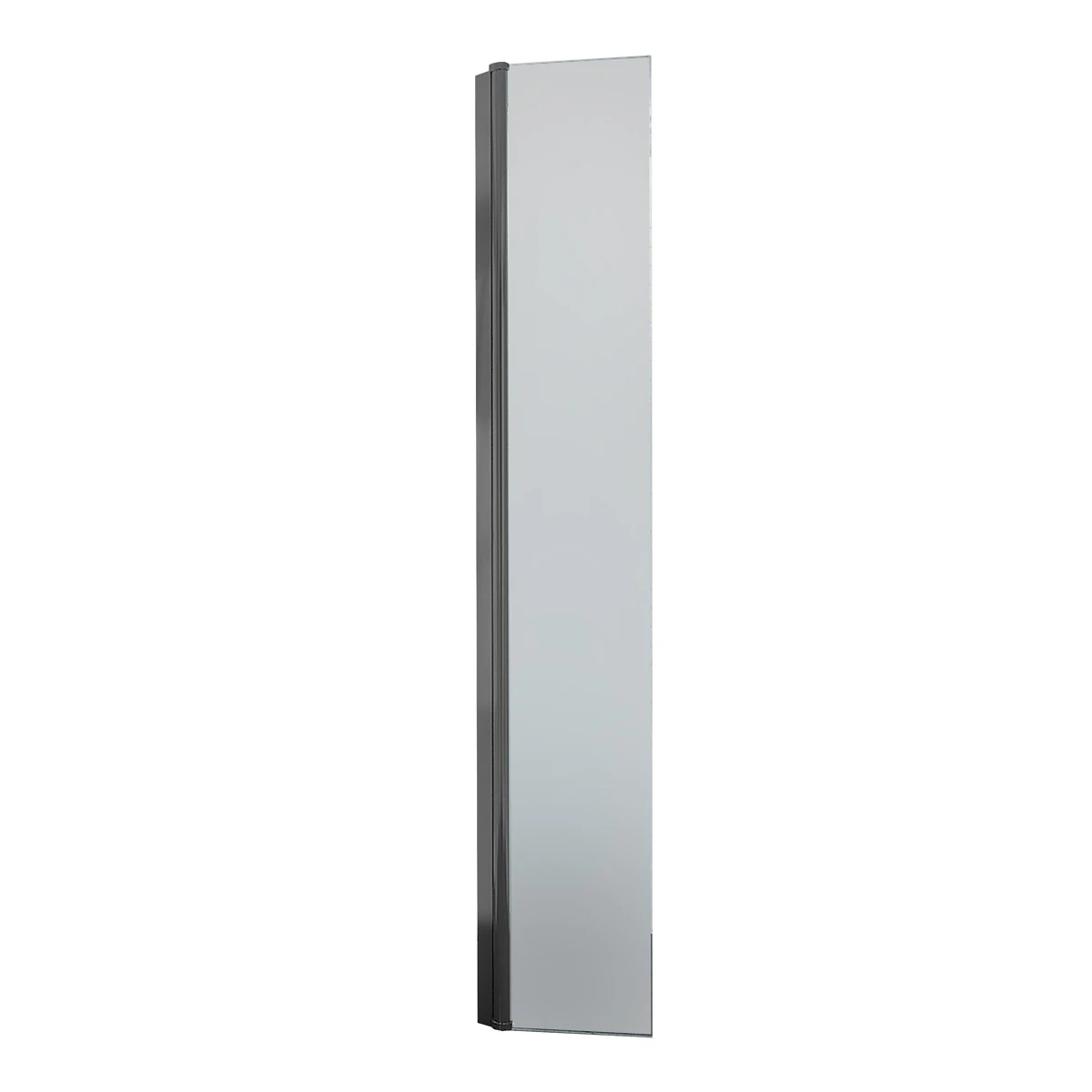 Lapis 8mm Wet Room Glass Hinged Deflector Panel Gunmetal 300mm
