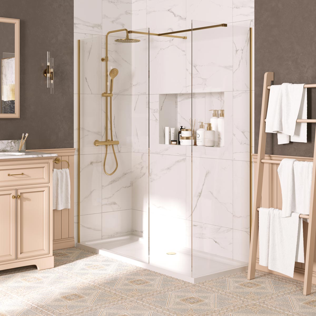 Lapis 8mm Wet Room Glass Panel Shower Panel 1000mm
