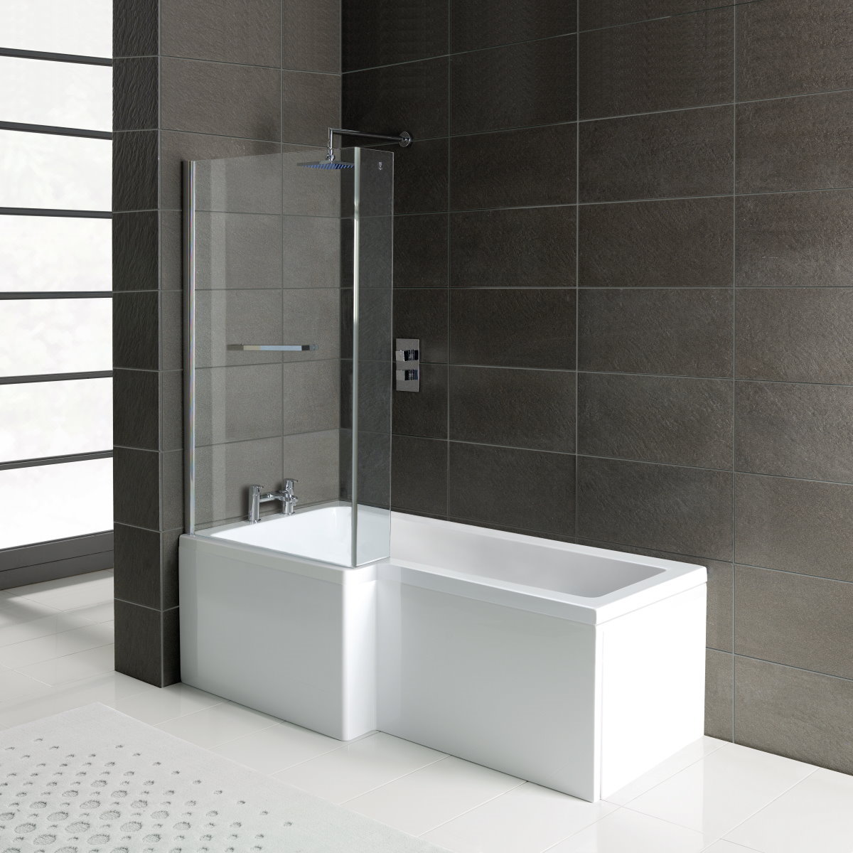 L hot sale shape bath