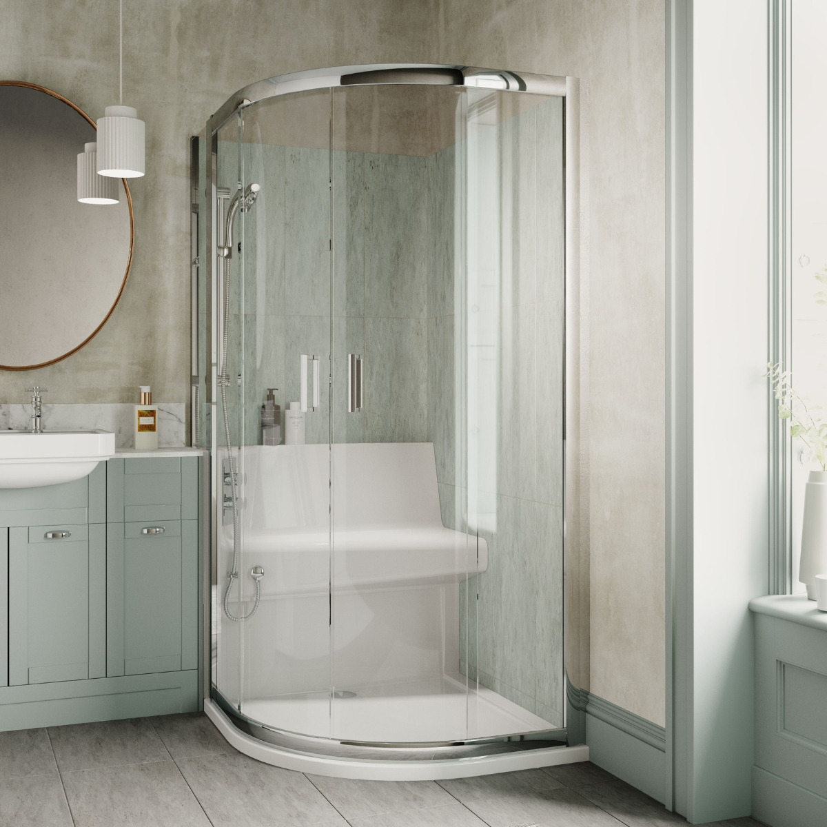 Living Showers Quadrant LH