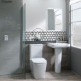 Ludlow Close Coupled Pan & Cistern Including Soft Close Seat White Roomset