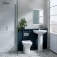 Lydford Compact Back To Wall Toilet with Soft Close Seat Roomset