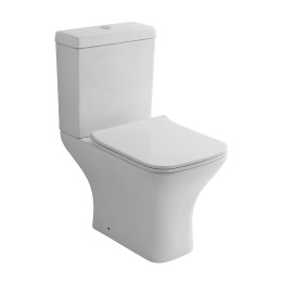 Lydford Open Back Close Coupled Toilet with Soft Close Seat