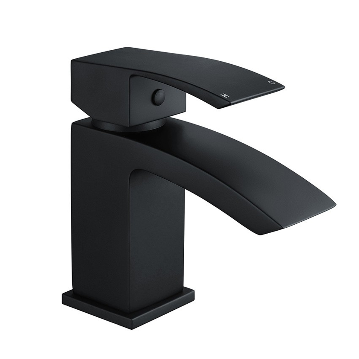 Medway Basin Mixer with Click Waste Matt Black