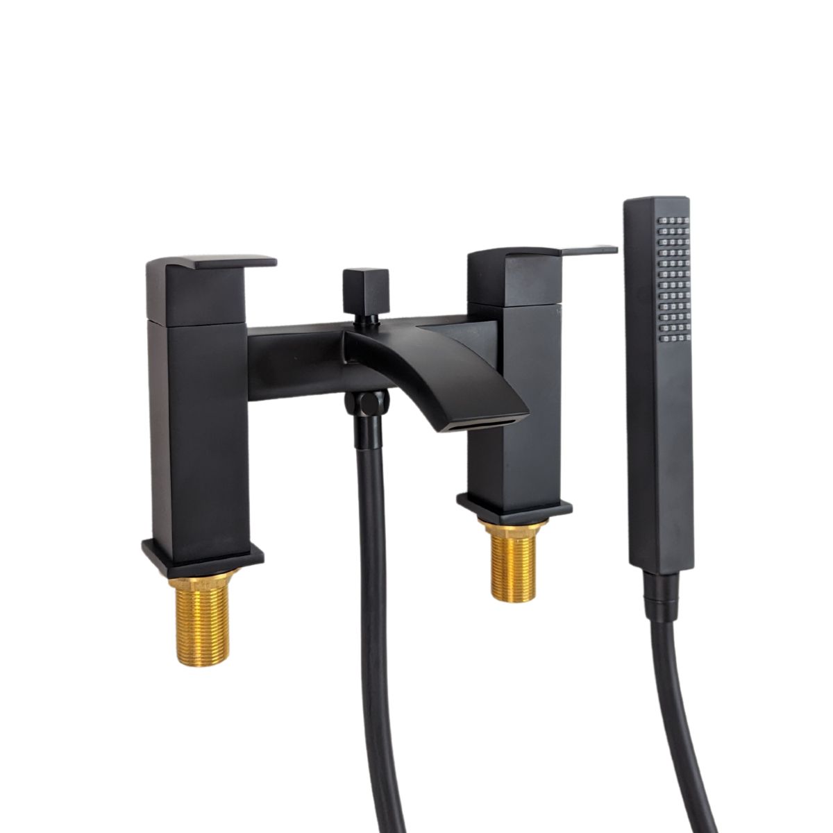 Medway Square Bath Shower Mixer Tap Matt Black