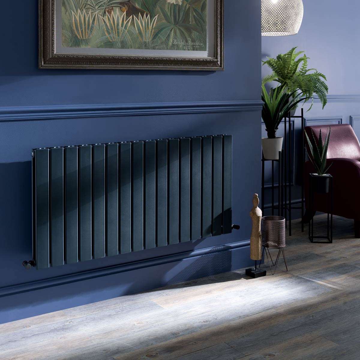 Narvi Designer Double Radiator Anthracite 600 x 832mm