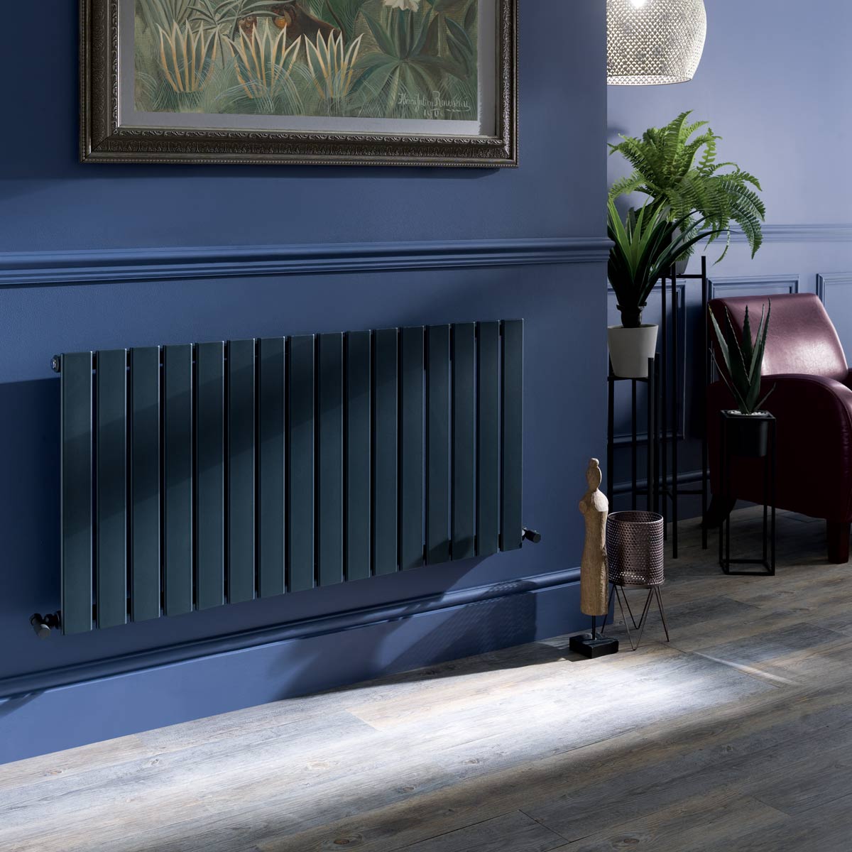 Narvi Designer Single Radiator Anthracite 600 x 832mm