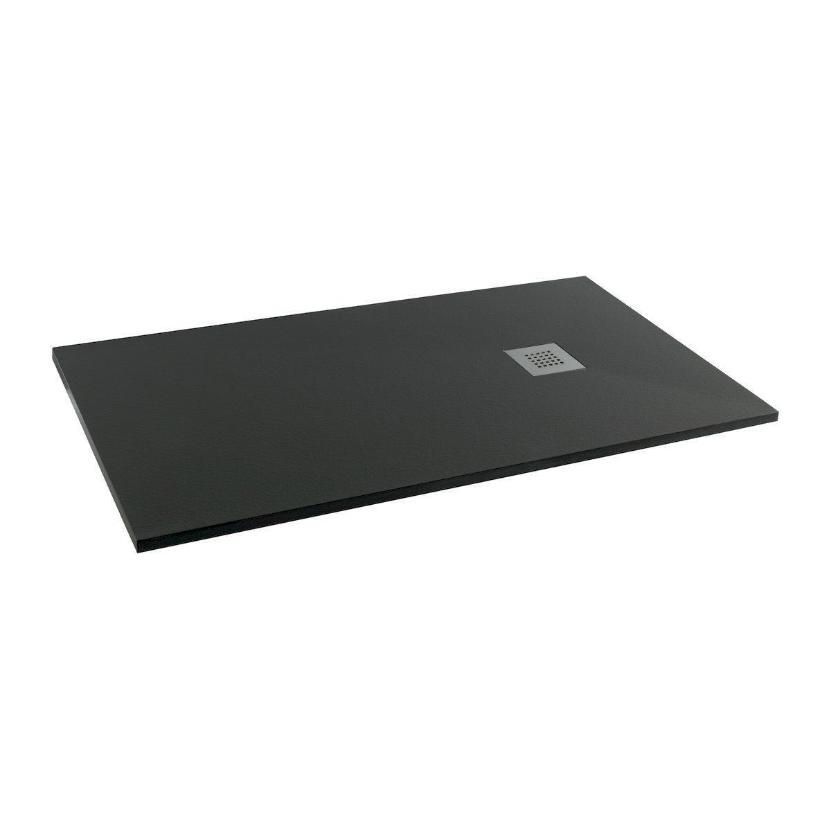 Nordic Slate Rectangular Shower Tray Black 1600 x 900mm