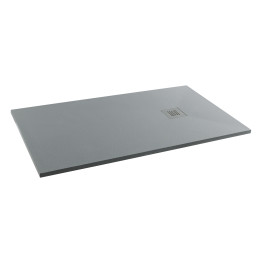 Nordic Slate Rectangular Shower Tray Grey 1700 x 900mm