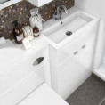 Hudson Reed Fusion Combination Furniture & Basin White Gloss 1105mm Right Hand