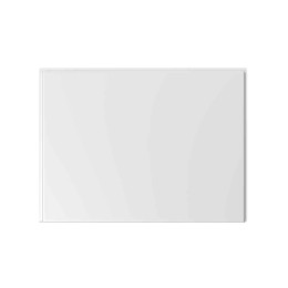 Pacific Waterproof End Panel with Adjustable Plinth White Gloss 700mm