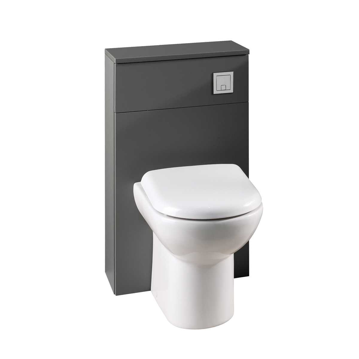 Premier Athena Back To Wall Toilet Unit Grey Gloss 500mm