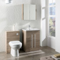 Purity Back To Wall Toilet Unit Oak 500mm Roomset