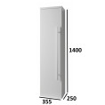 Purity Wall Hung Tall Storage Unit White 355mm Dimensions 1