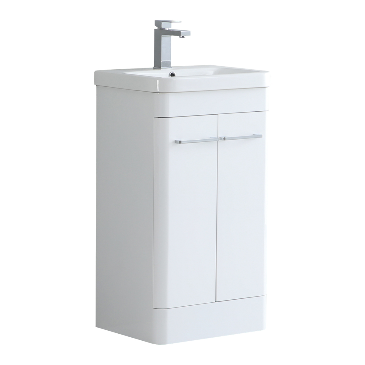 Radian 100 Waterproof Floorstanding Vanity Unit Basin White