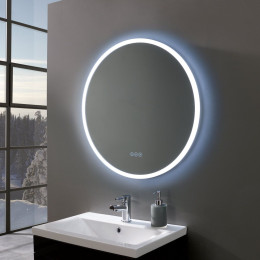 Radiance Ultra Slim Round LED Illuminated Mirror 600mm