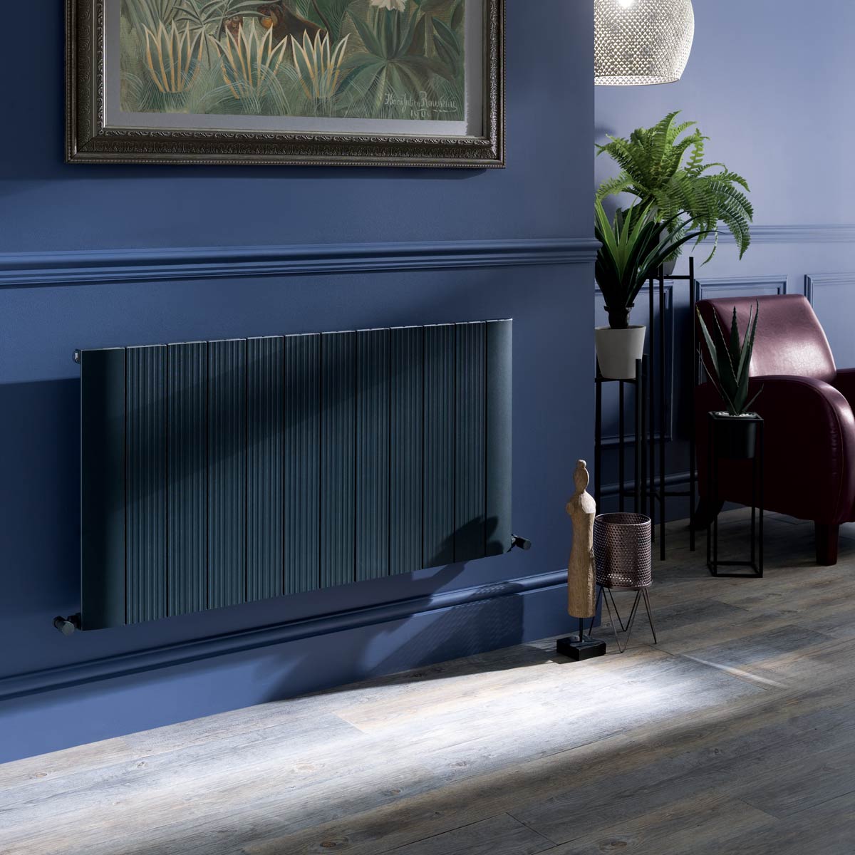 Rene Designer Single Radiator Anthracite 600 x 755mm