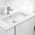 Royo Onix 2 Drawer Wall Hung Vanity Unit & Basin White 610mm detail