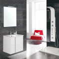 Royo Onix 2 Drawer Wall Hung Vanity Unit & Basin White 610mm Lifestyle