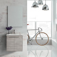 Royo Street 2 Door Vanity Unit with Basin & Mirror Sandy Grey 500mm Lifestyle