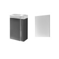 Royo Elegance Wall Hung Vanity Unit with Basin & Mirror Anthracite 450mm Cutout