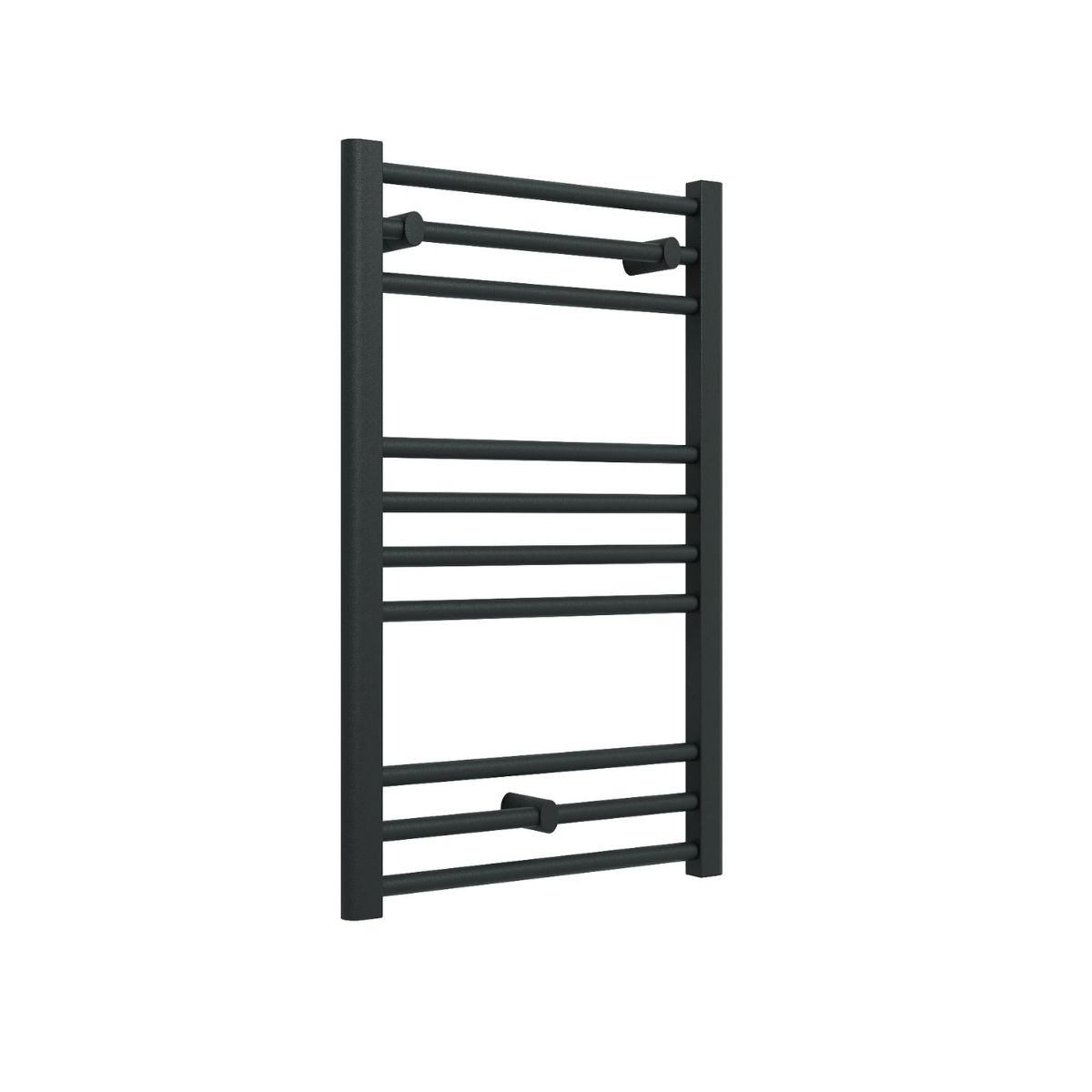Silea Straight Heated Towel Rail Matt Black 400 x 1200mm
