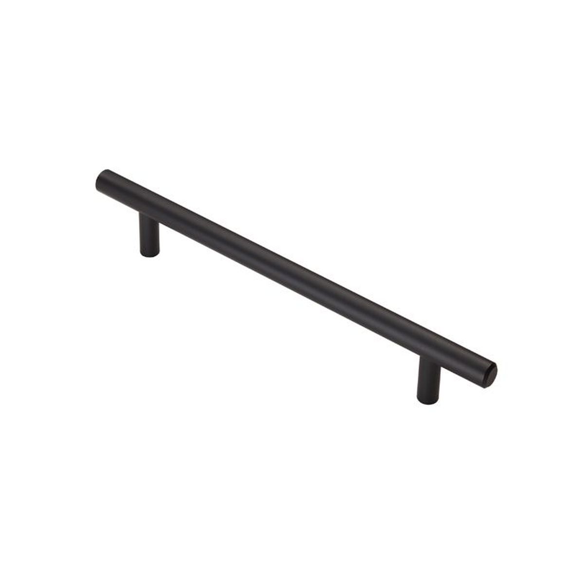 Steel T Bar Handle Matt Black 220mm