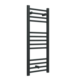Straight Heated Towel Rail Anthracite 400 x 1000mm Cutout