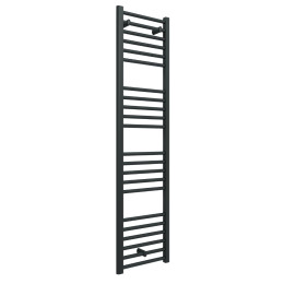 Straight Heated Towel Rail Anthracite 400 x 1600mm Cutout