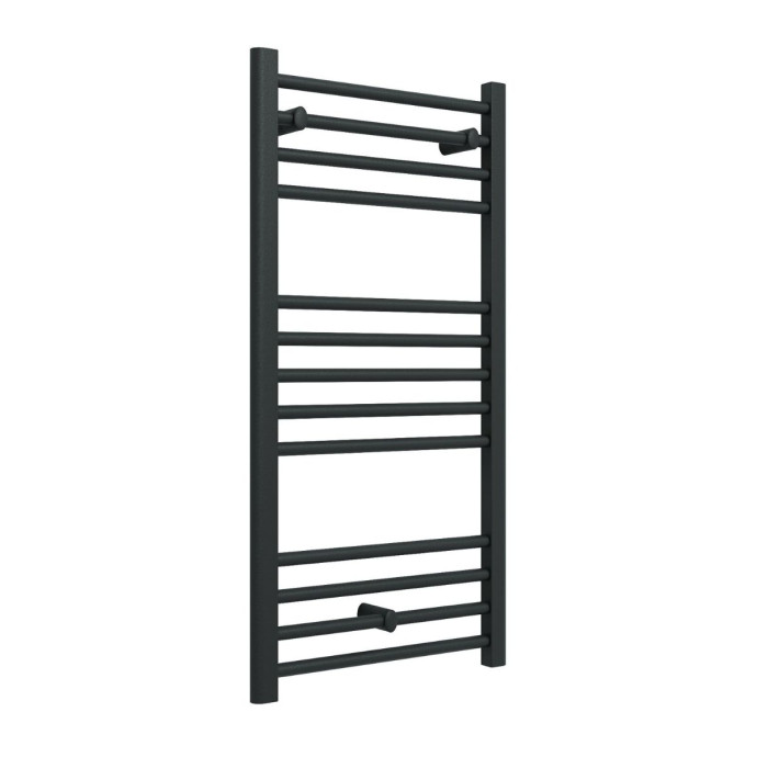 Straight Heated Towel Rail Anthracite 500 x 1000mm Cutout