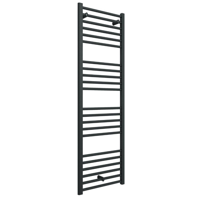 Straight Heated Towel Rail Anthracite 500 x 1600mm Cutout