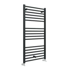 Straight Heated Towel Rail Anthracite 600 x 1200mm