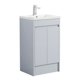 Style 100% Waterproof Floorstanding Vanity Unit & Basin Light Grey Gloss 500mm