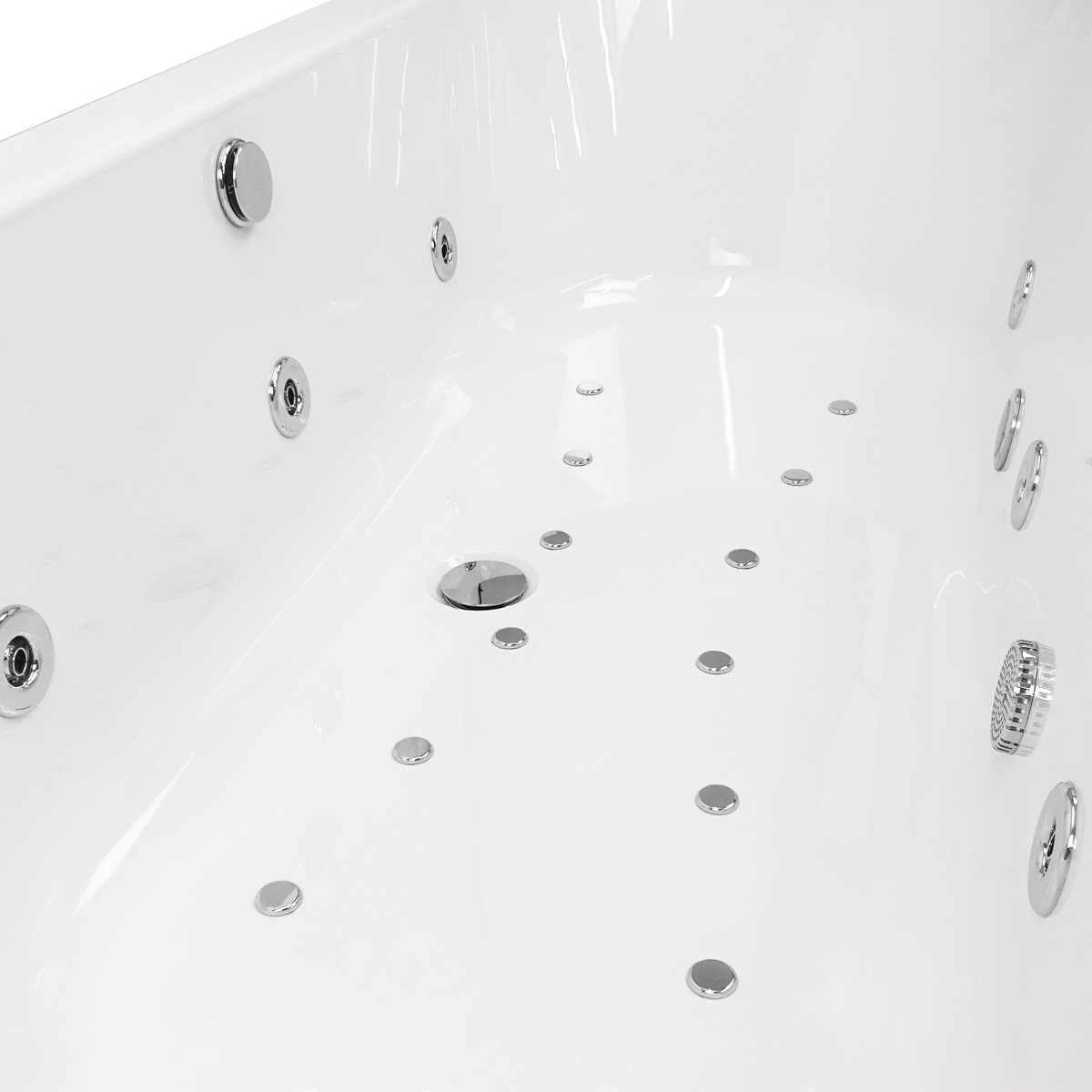 Trojan Cascade 1700 x 750 | 26 Jet Whirlpool Bath | Double Ended Bath