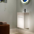 Tavistock Kobe Wall Hung Vanity Unit & Basin White 450mm Roomset