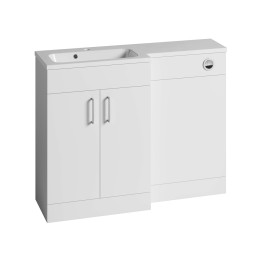 Tavistock Nexus Combination Furniture & Basin White Gloss 1100mm Left Hand